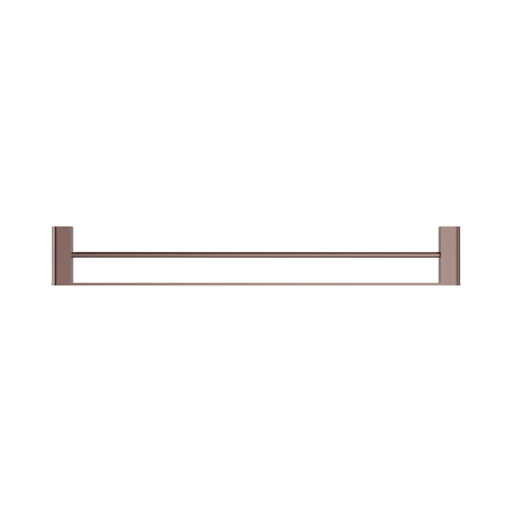 Nero Bianca Double Towel Rail 800mm, Brushed Bronze