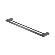 Nero Bianca Double Towel Rail 800mm, Gun Metal