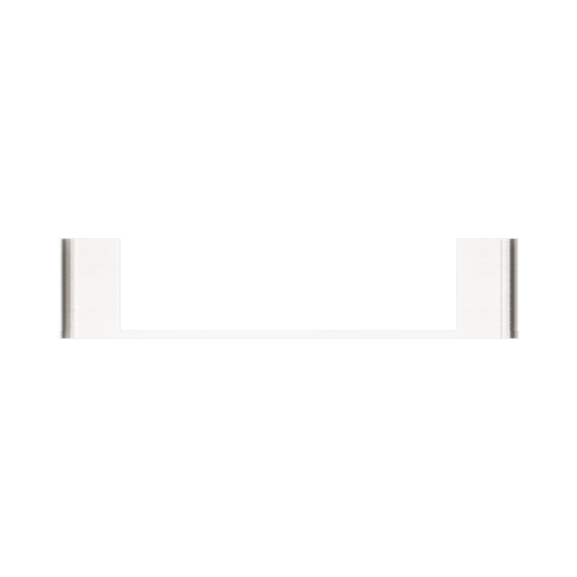 Nero Bianca Hand Towel Rail, Brushed Nickel