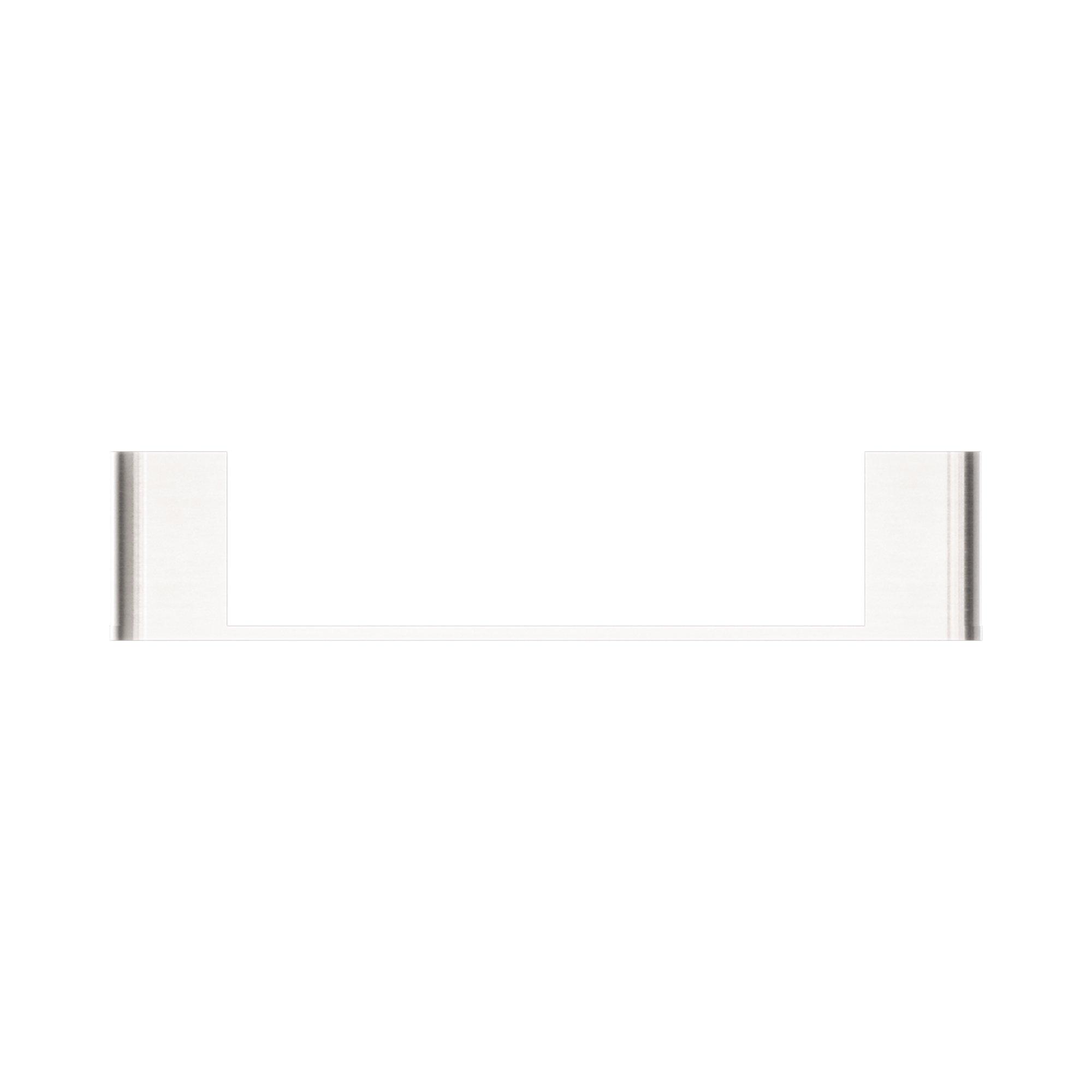 Nero Bianca Hand Towel Rail, Brushed Nickel