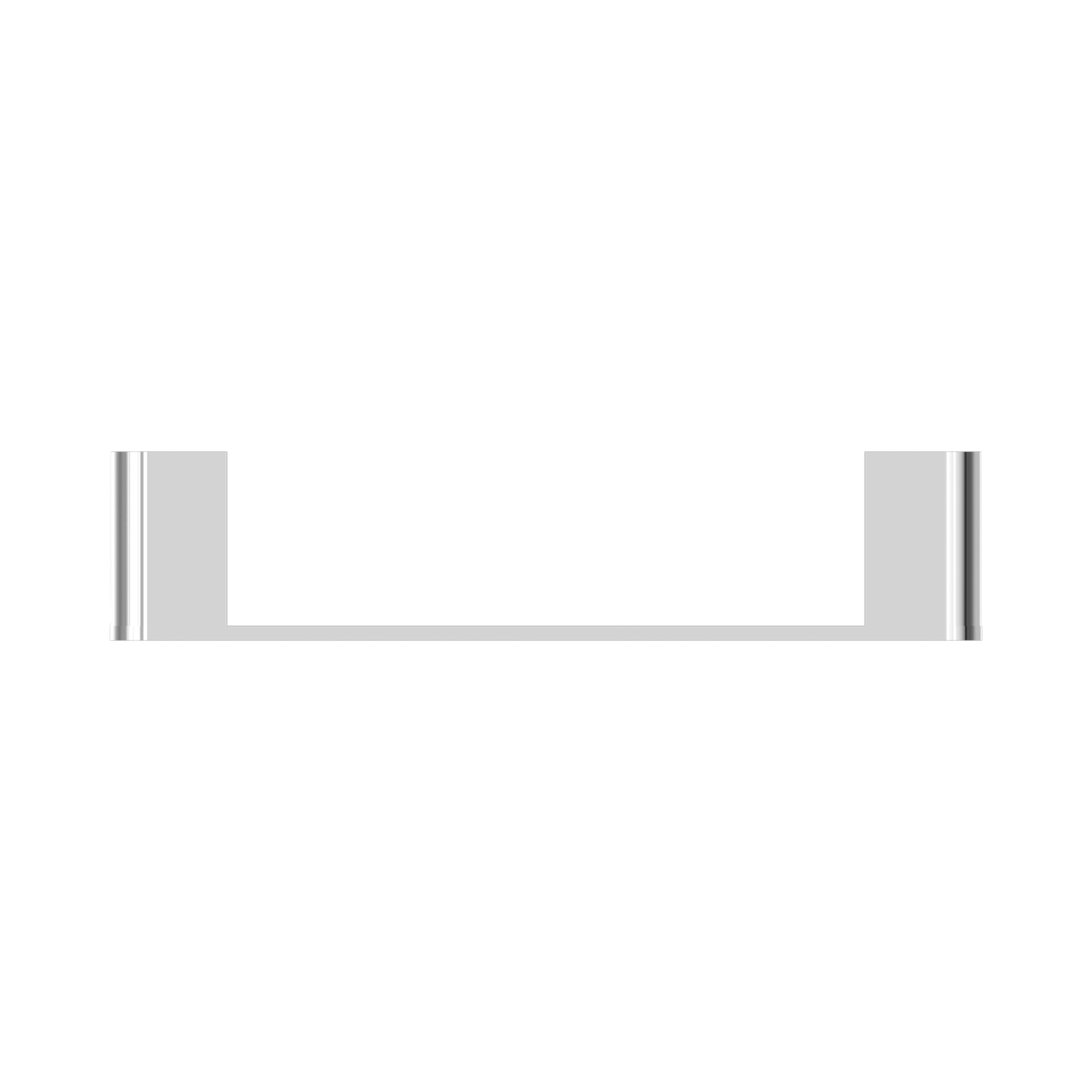Nero Bianca Hand Towel Rail, Chrome