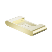 Nero Bianca Soap Dish Holder, Brushed Gold
