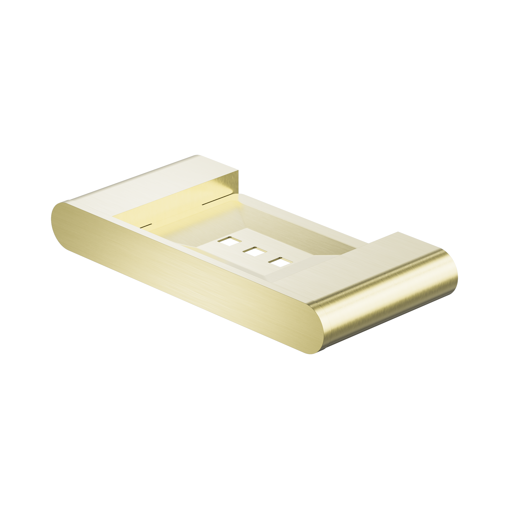 Nero Bianca Soap Dish Holder, Brushed Gold