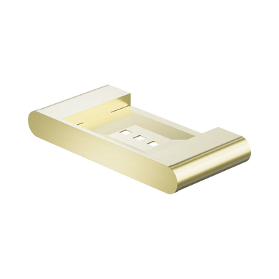 Nero Bianca Soap Dish Holder, Brushed Gold