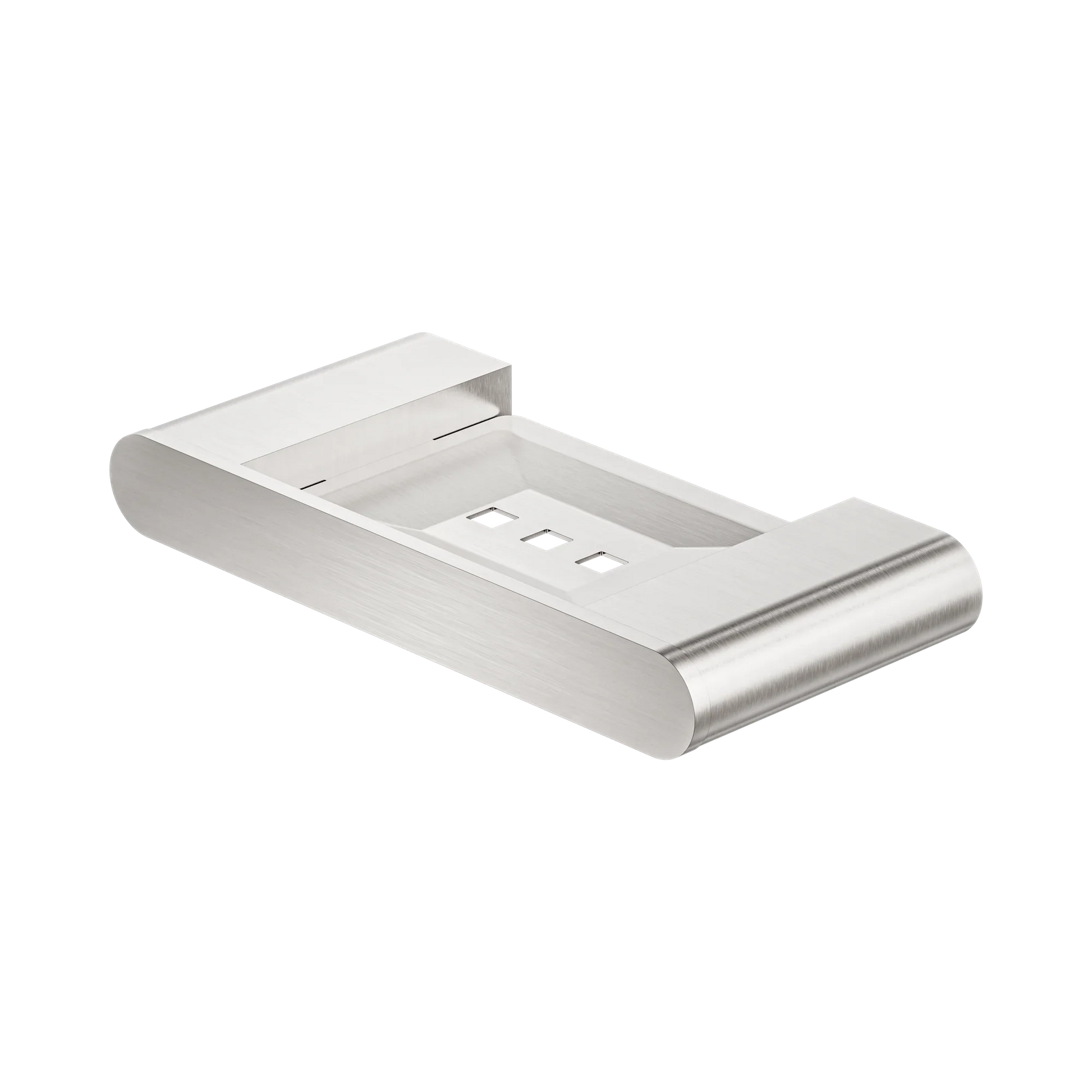 Nero Bianca Soap Dish Holder, Brushed Nickel