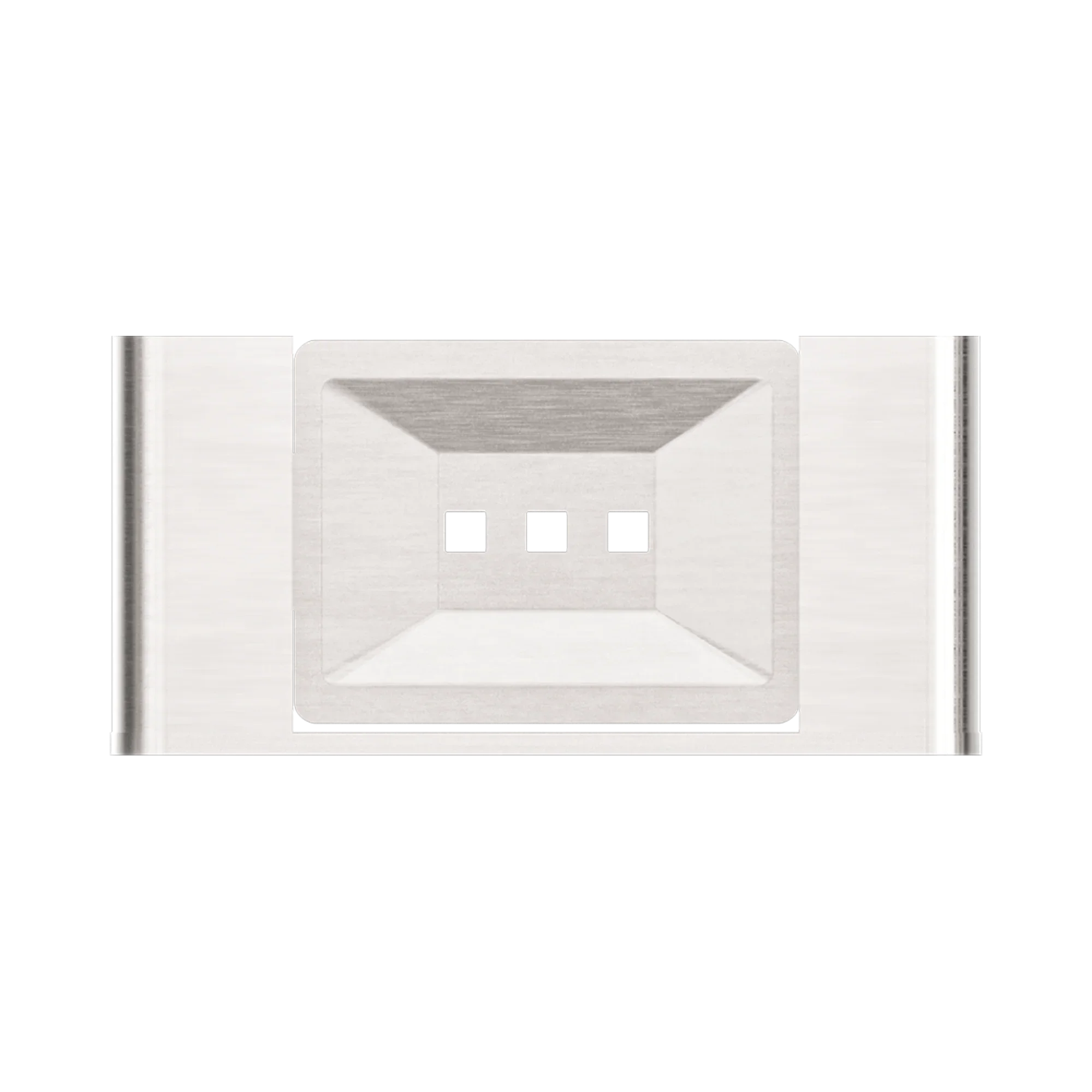 Nero Bianca Soap Dish Holder, Brushed Nickel