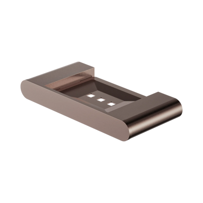 Nero Bianca Soap Dish Holder, Brushed Bronze