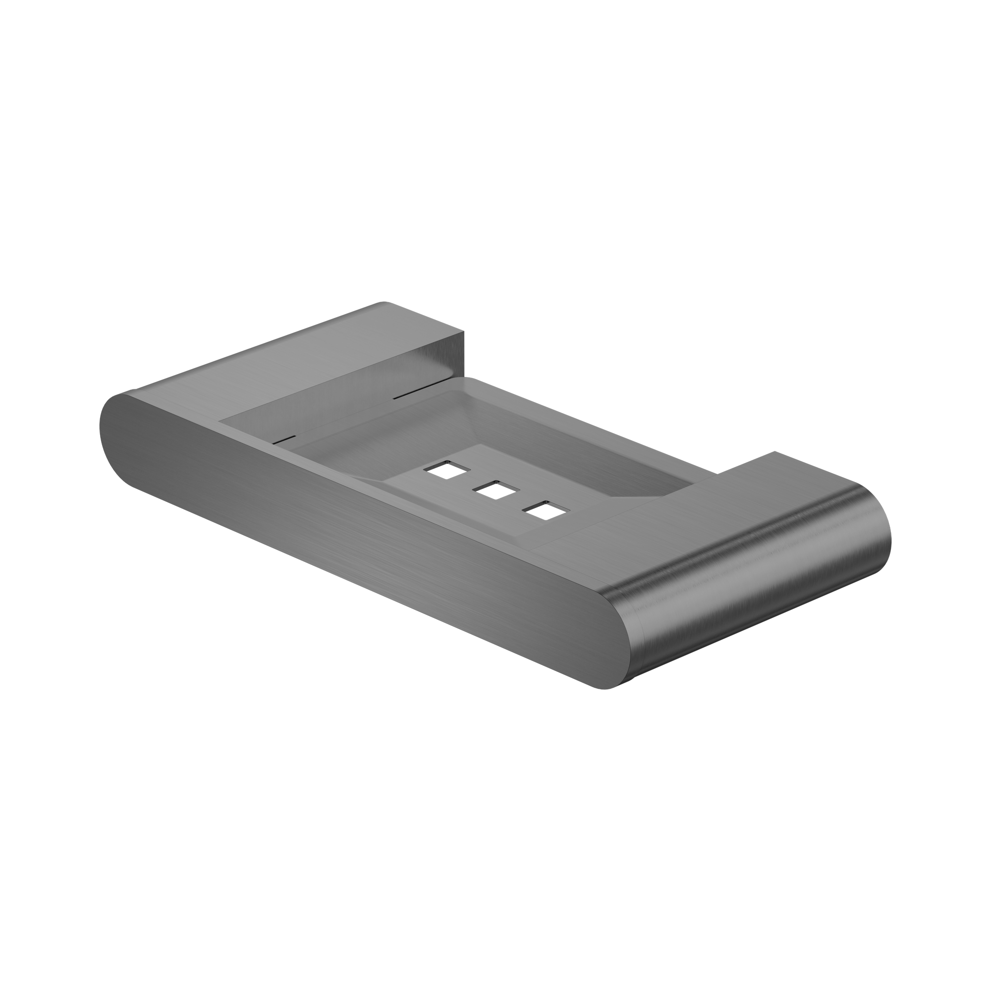 Nero Bianca Soap Dish Holder, Gun Metal