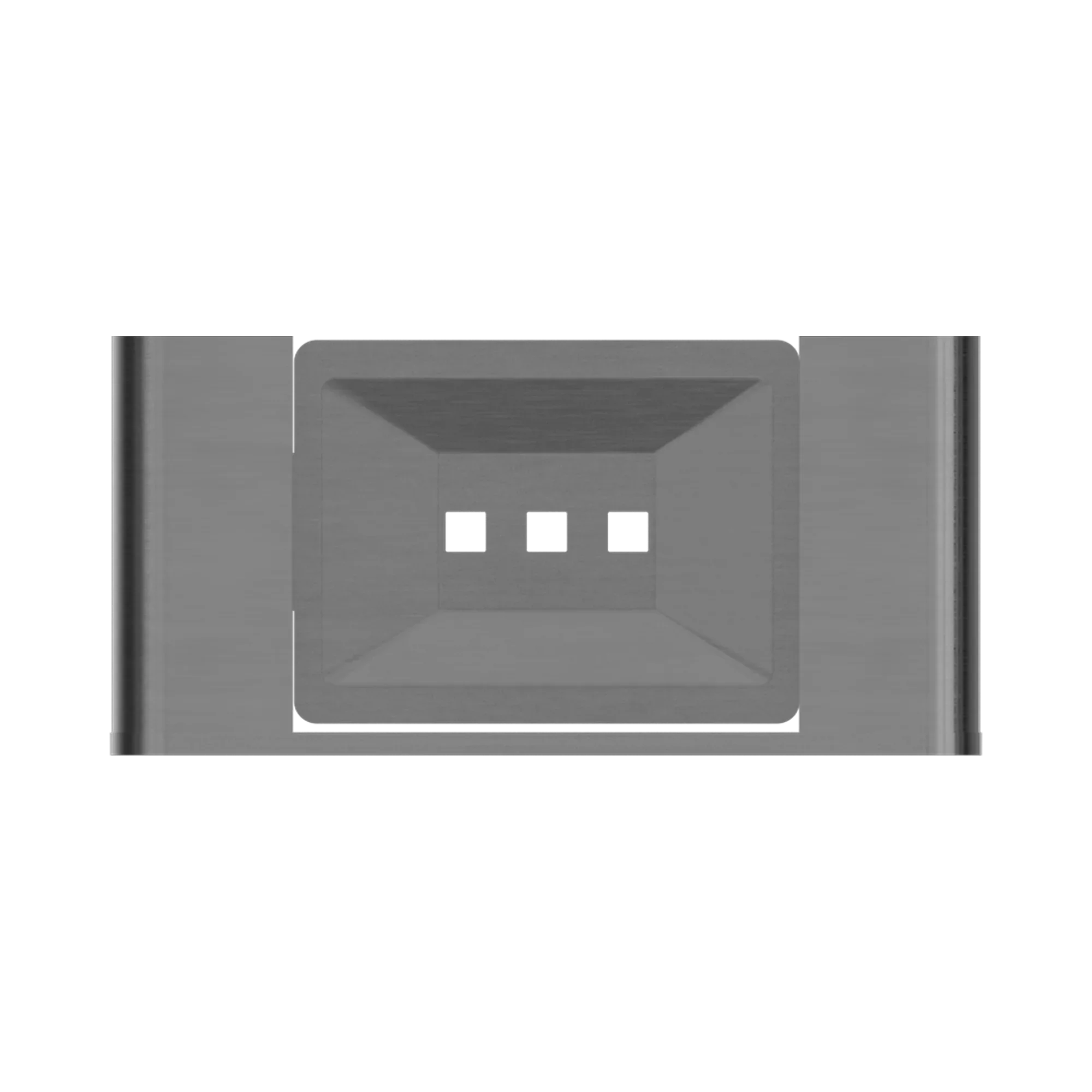 Nero Bianca Soap Dish Holder, Gun Metal