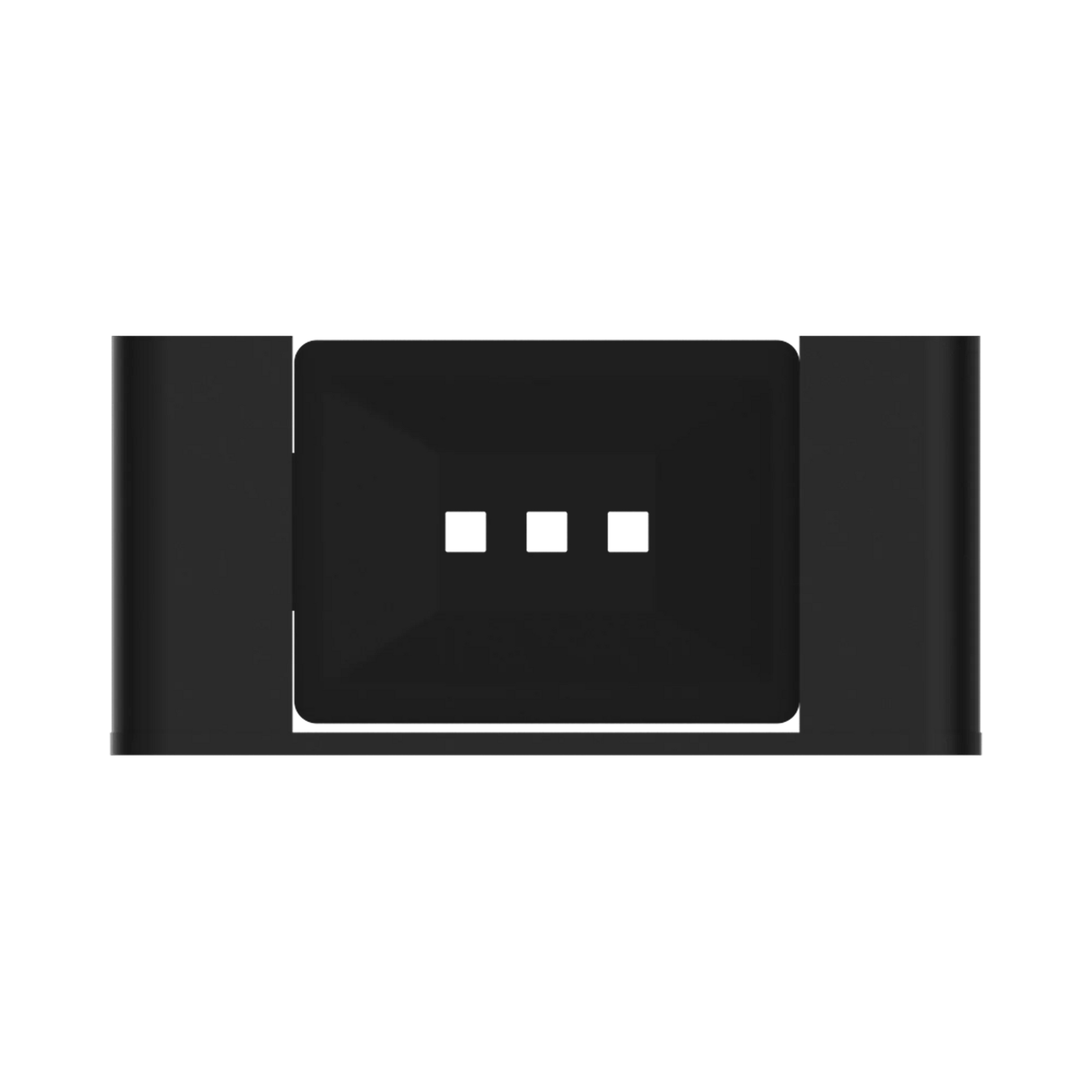 Nero Bianca Soap Dish Holder, Matte Black