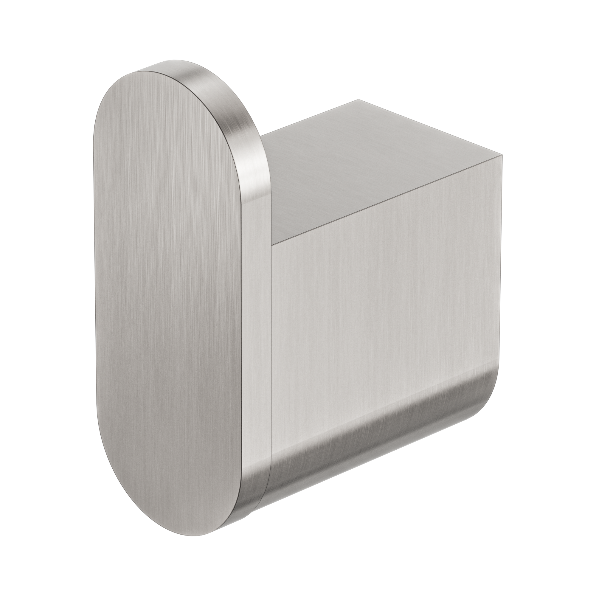 Nero Bianca Robe Hook, Brushed Nickel