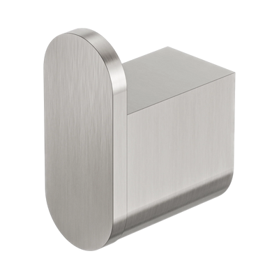 Nero Bianca Robe Hook, Brushed Nickel
