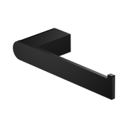 Nero Bianca Toilet Roll Holder, Matte Black
