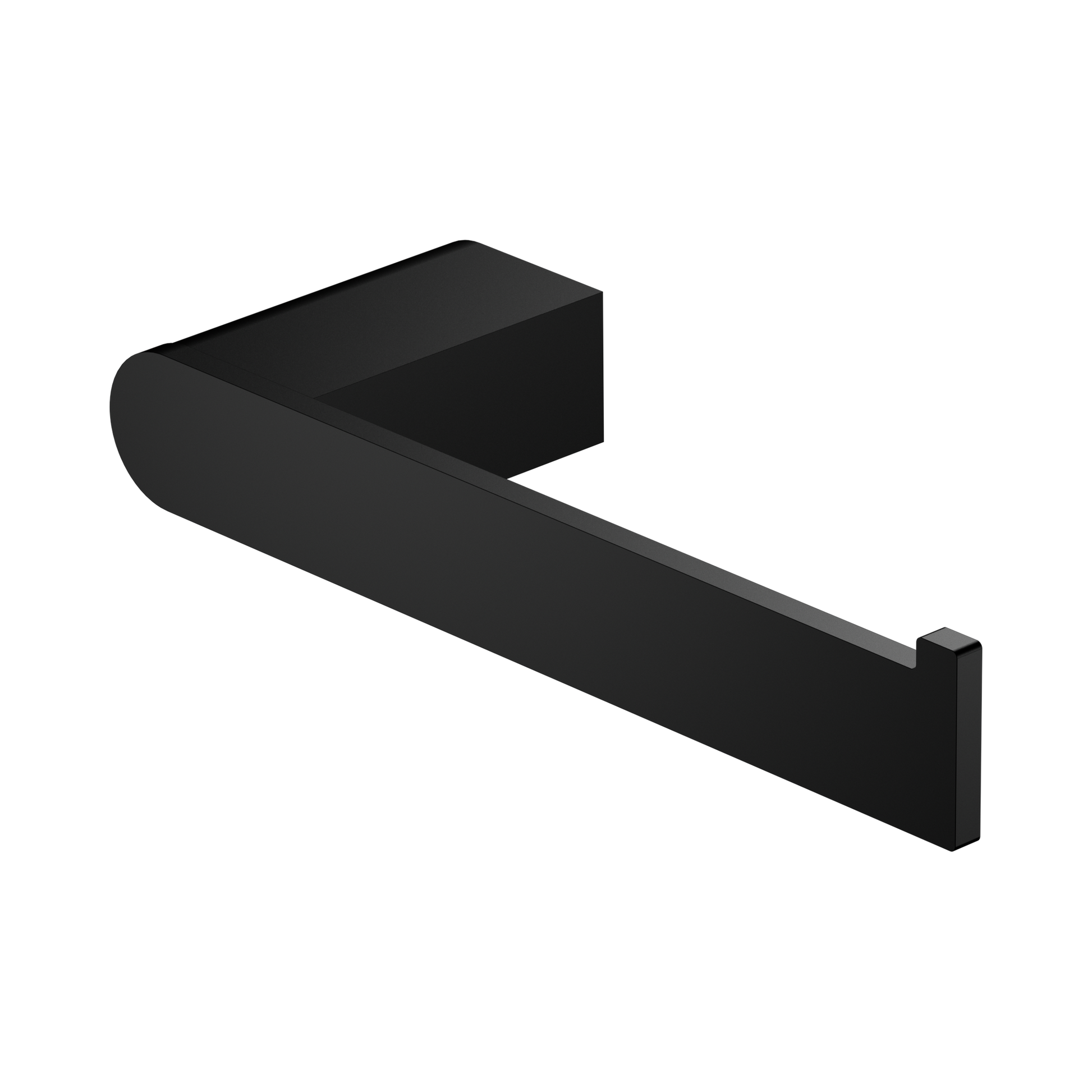 Nero Bianca Toilet Roll Holder, Matte Black
