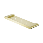 Nero Bianca Metal Shower Shelf, Brushed Gold