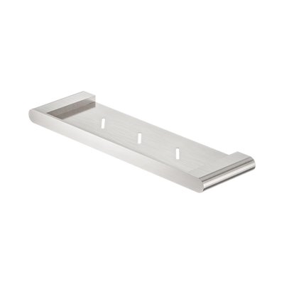 Nero Bianca Metal Shower Shelf, Brushed Nickel