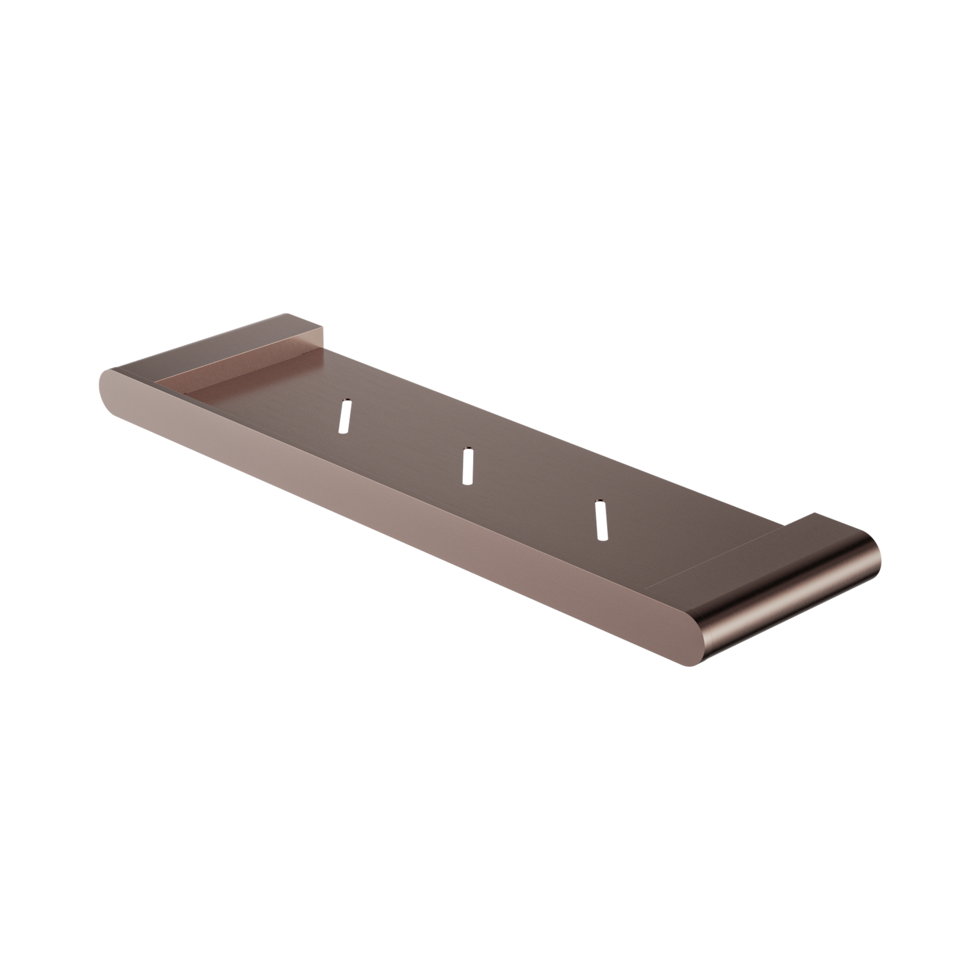 Nero Bianca Metal Shower Shelf, Brushed Bronze