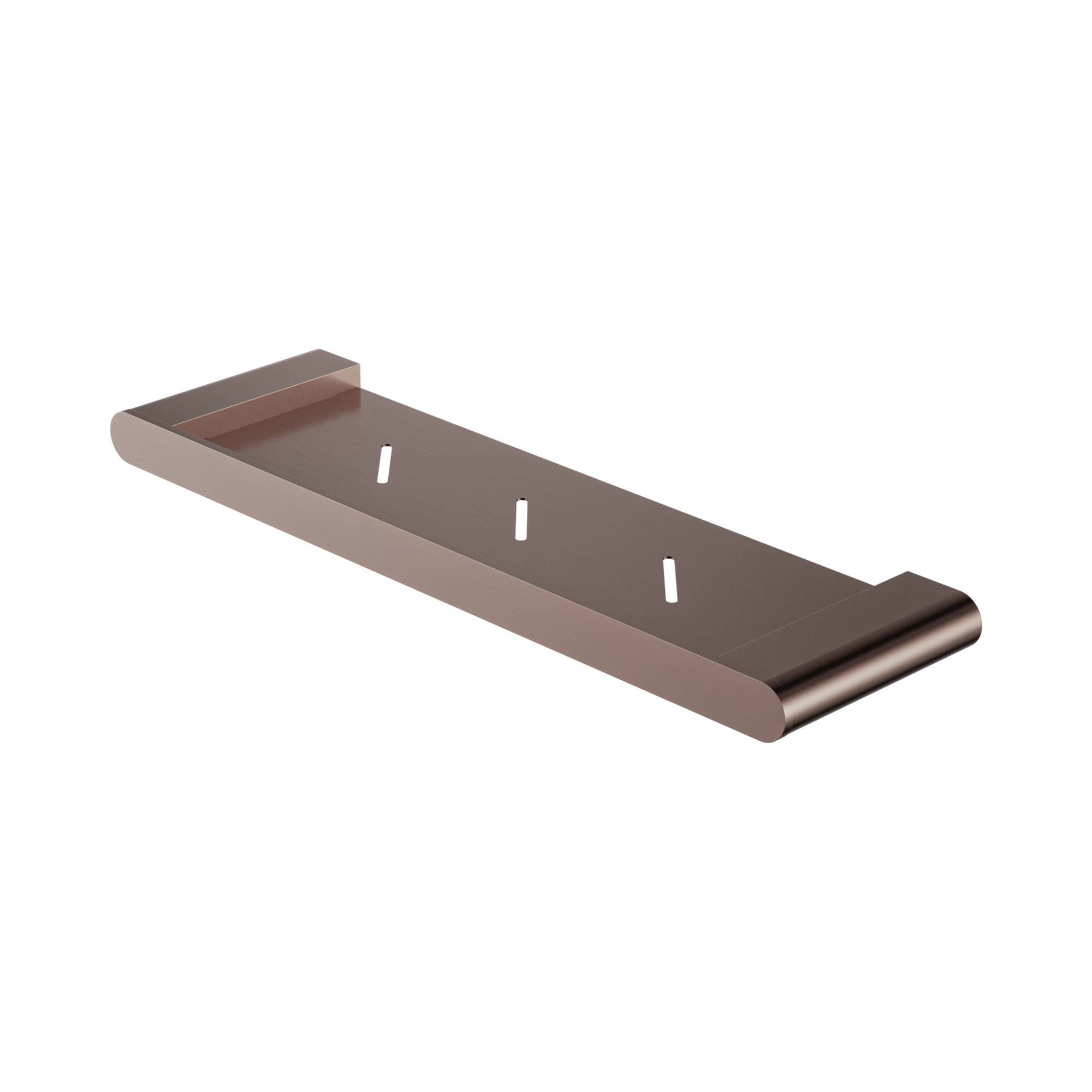 Nero Bianca Metal Shower Shelf, Brushed Bronze