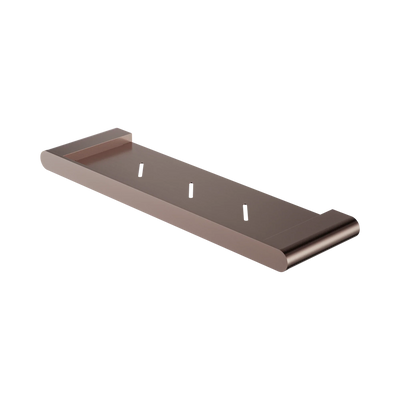 Nero Bianca Metal Shower Shelf, Brushed Bronze