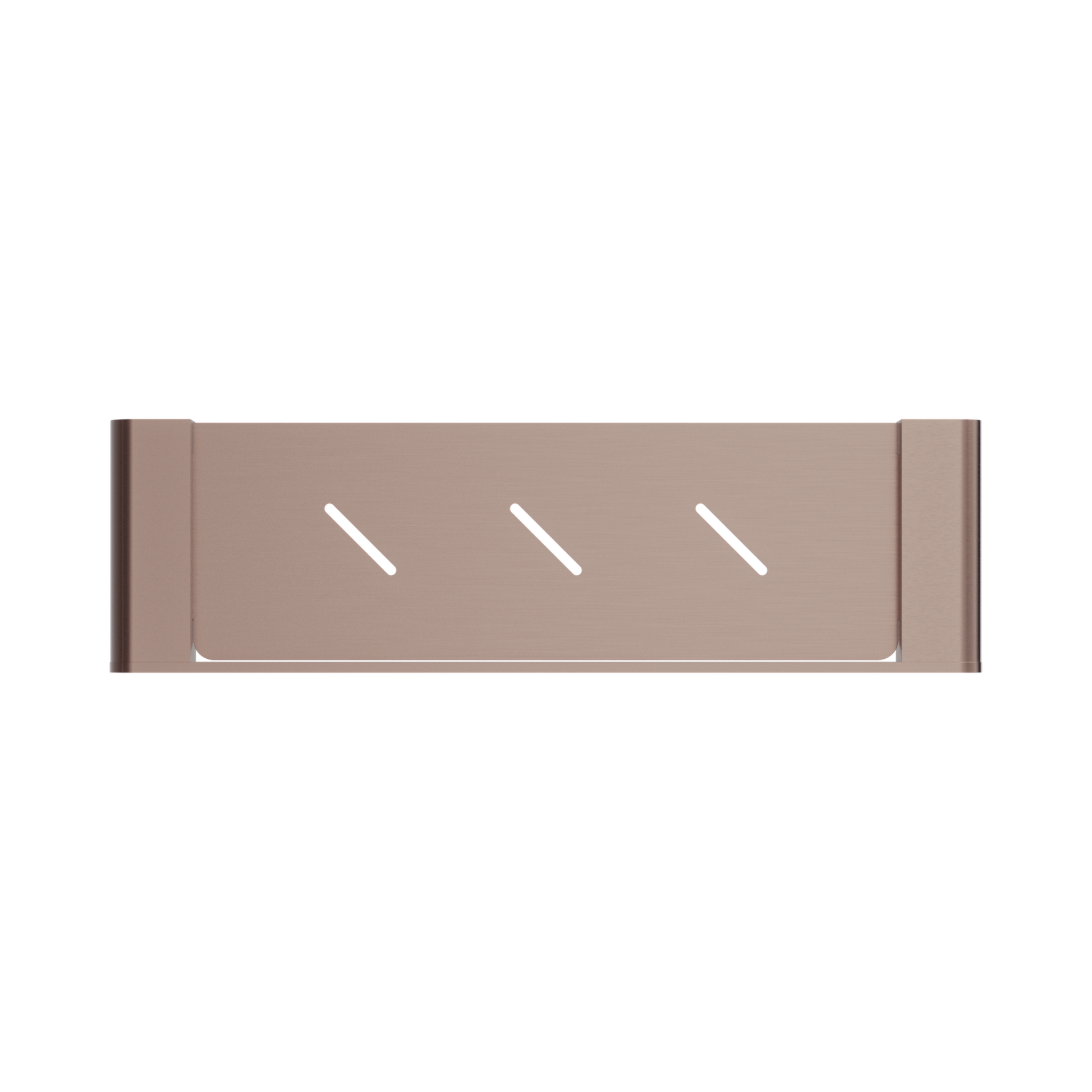 Nero Bianca Metal Shower Shelf, Brushed Bronze