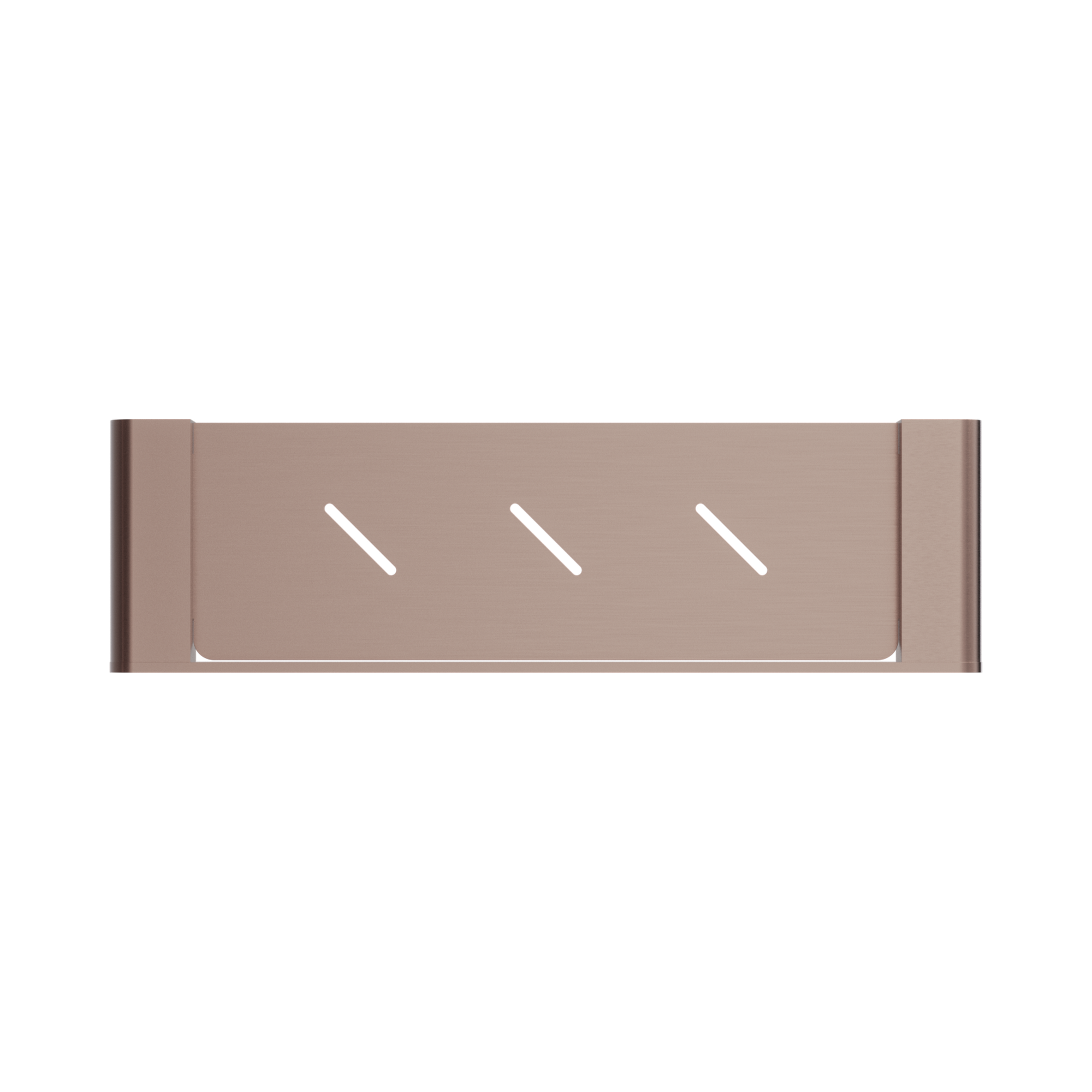 Nero Bianca Metal Shower Shelf, Brushed Bronze