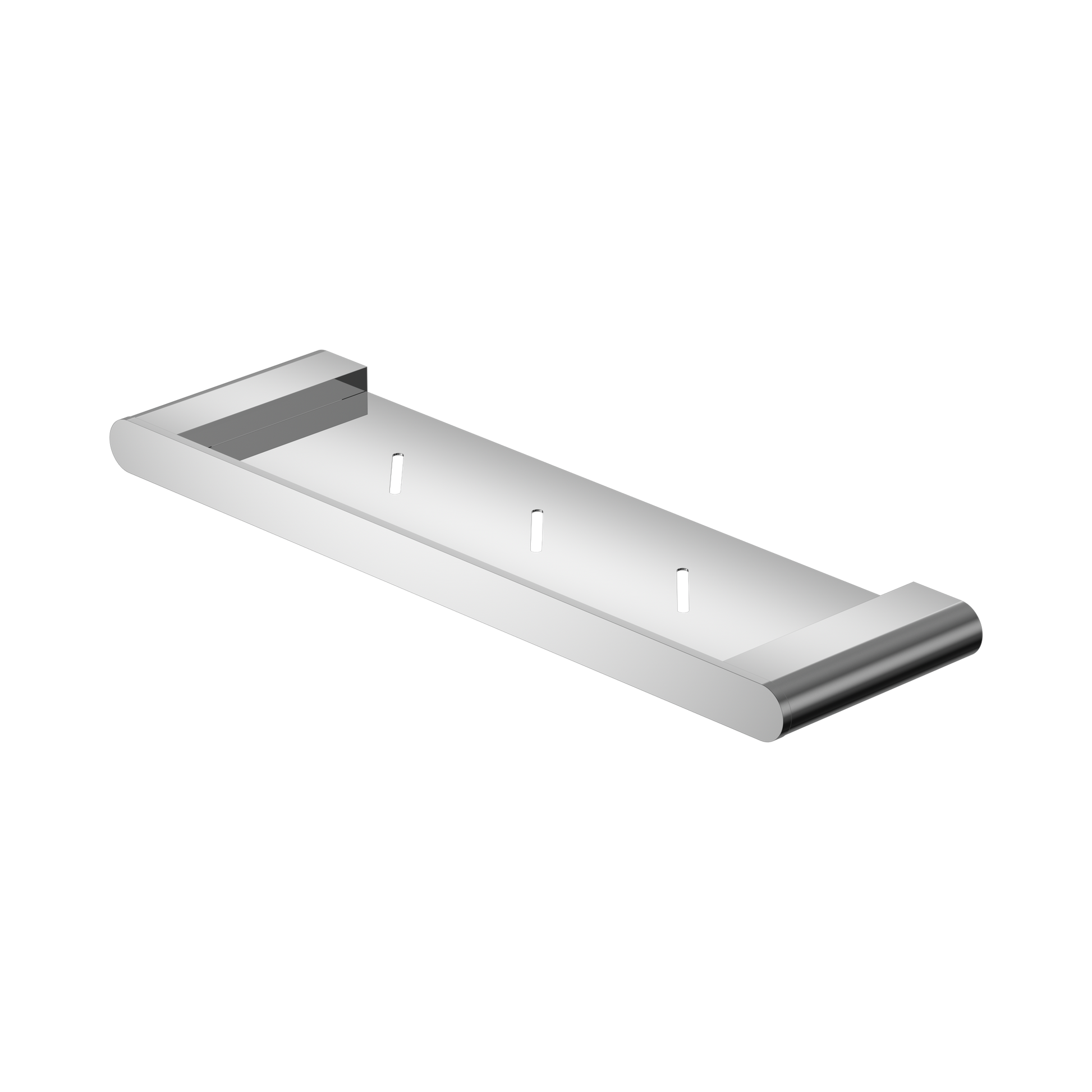 Nero Bianca Metal Shower Shelf, Chrome