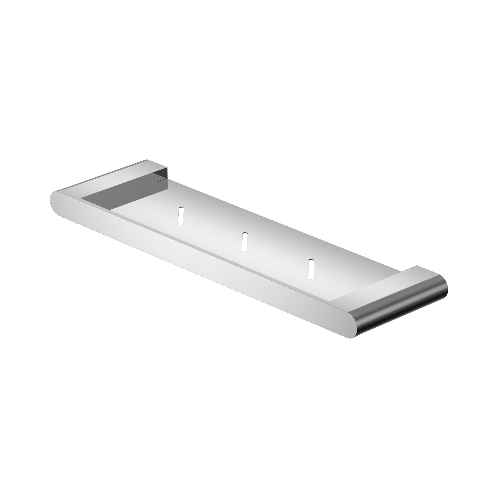 Nero Bianca Metal Shower Shelf, Chrome