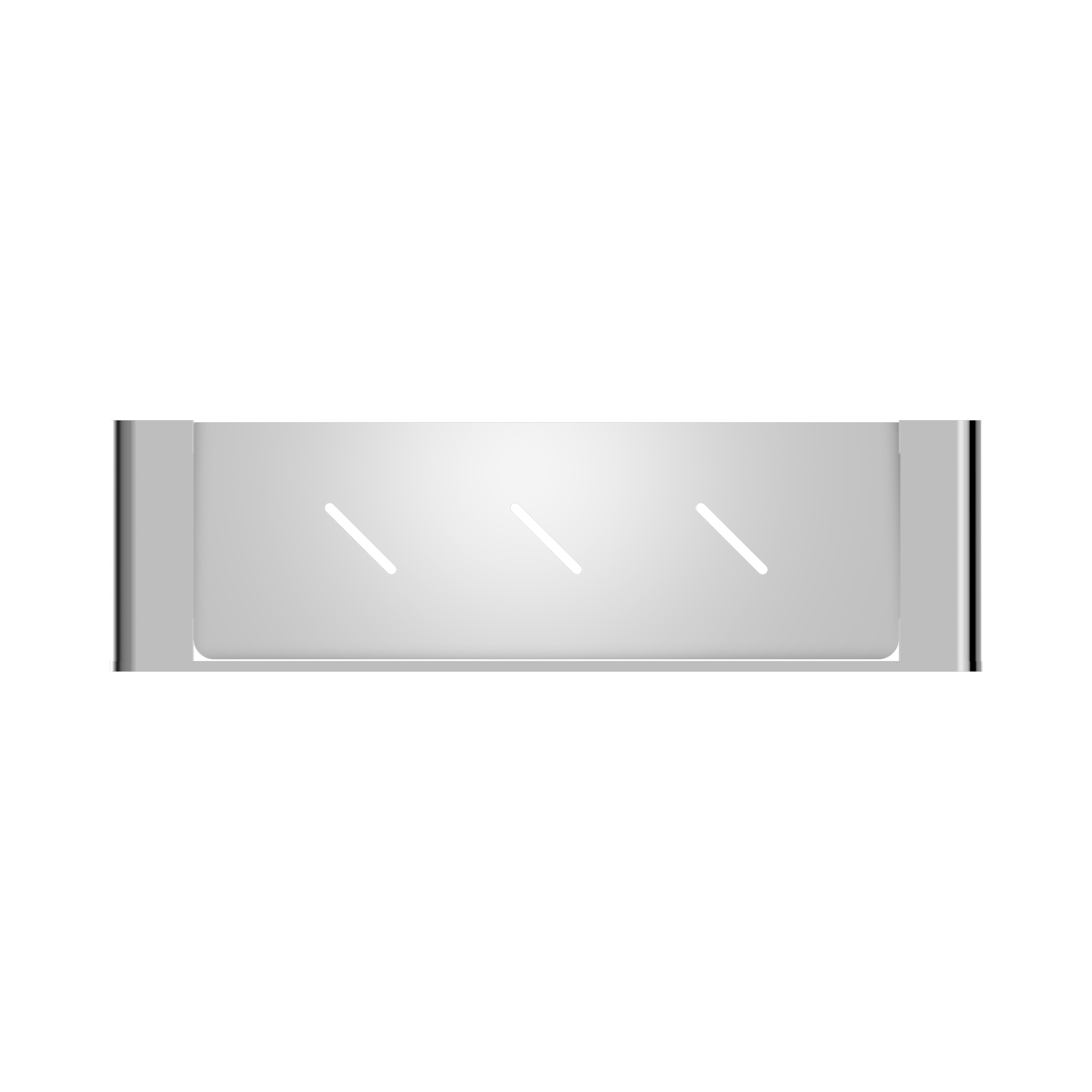 Nero Bianca Metal Shower Shelf, Chrome