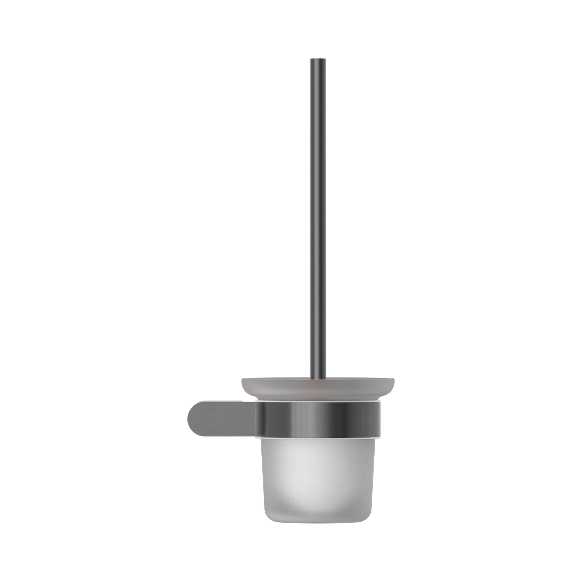 Nero Bianca Toilet Brush Holder, Gun Metal