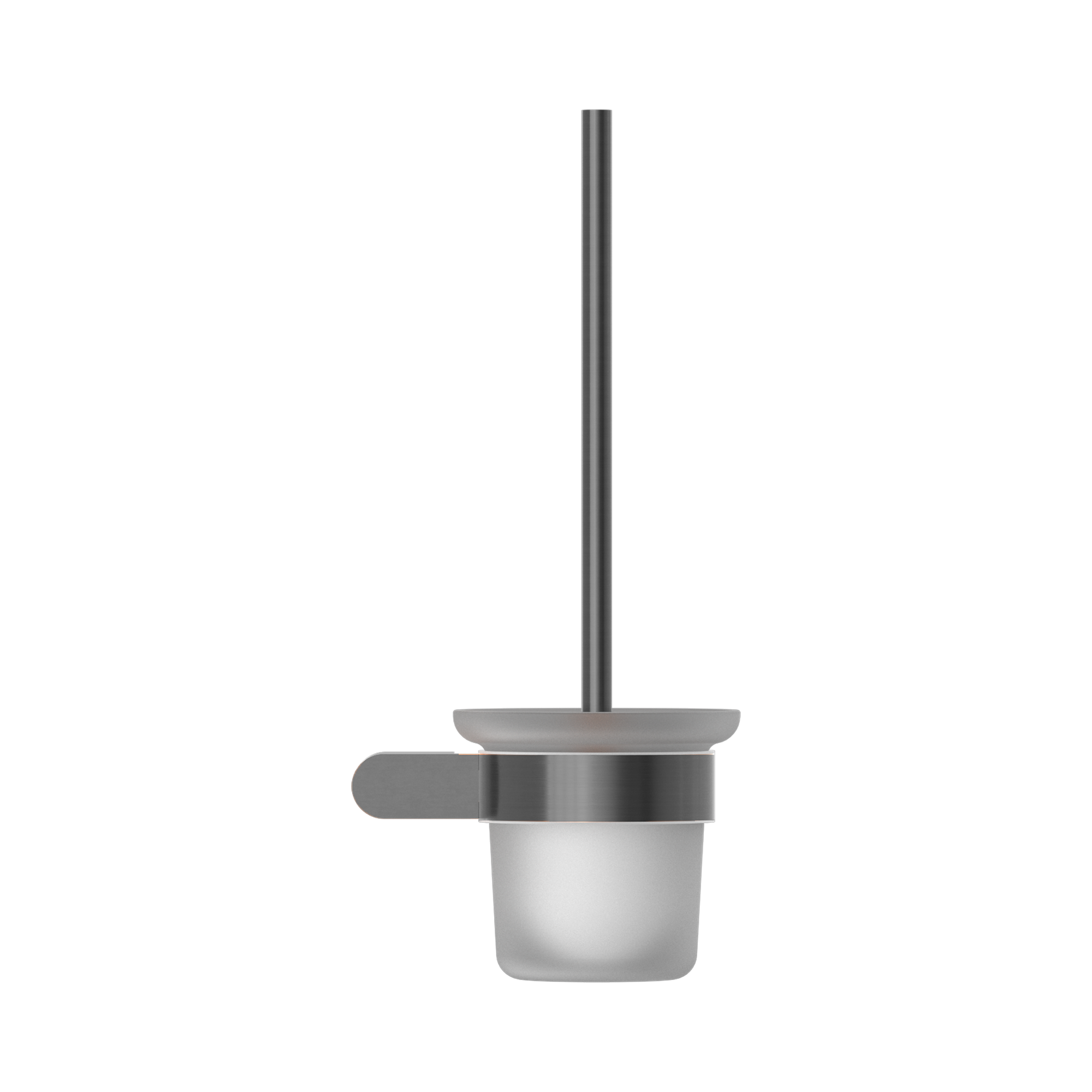 Nero Bianca Toilet Brush Holder, Gun Metal