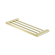 Nero Bianca Towel Rack, Brushed Gold