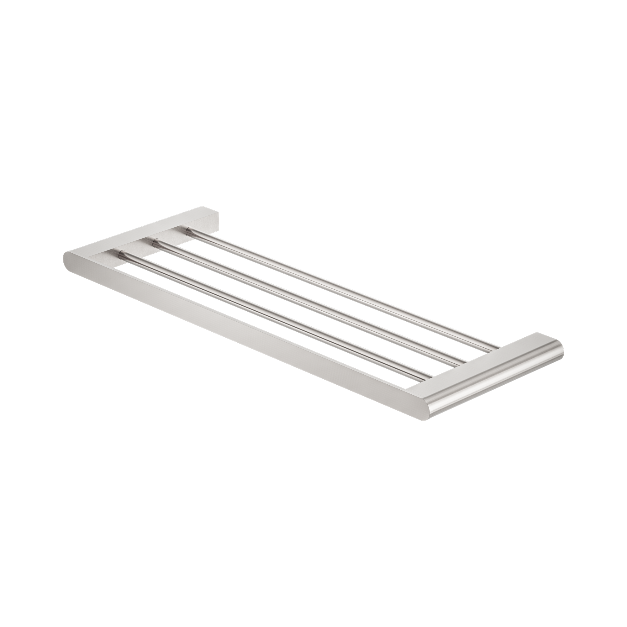 Nero Bianca Towel Rack, Brushed Nickel