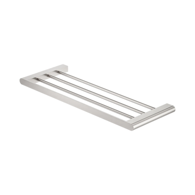 Nero Bianca Towel Rack, Brushed Nickel