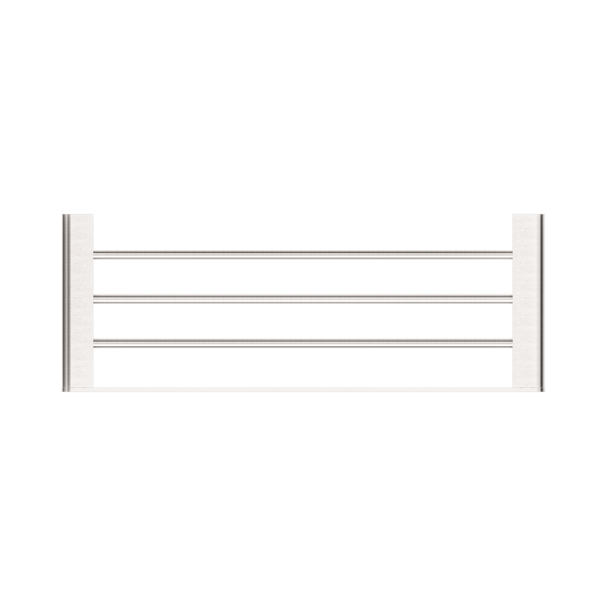 Nero Bianca Towel Rack, Brushed Nickel