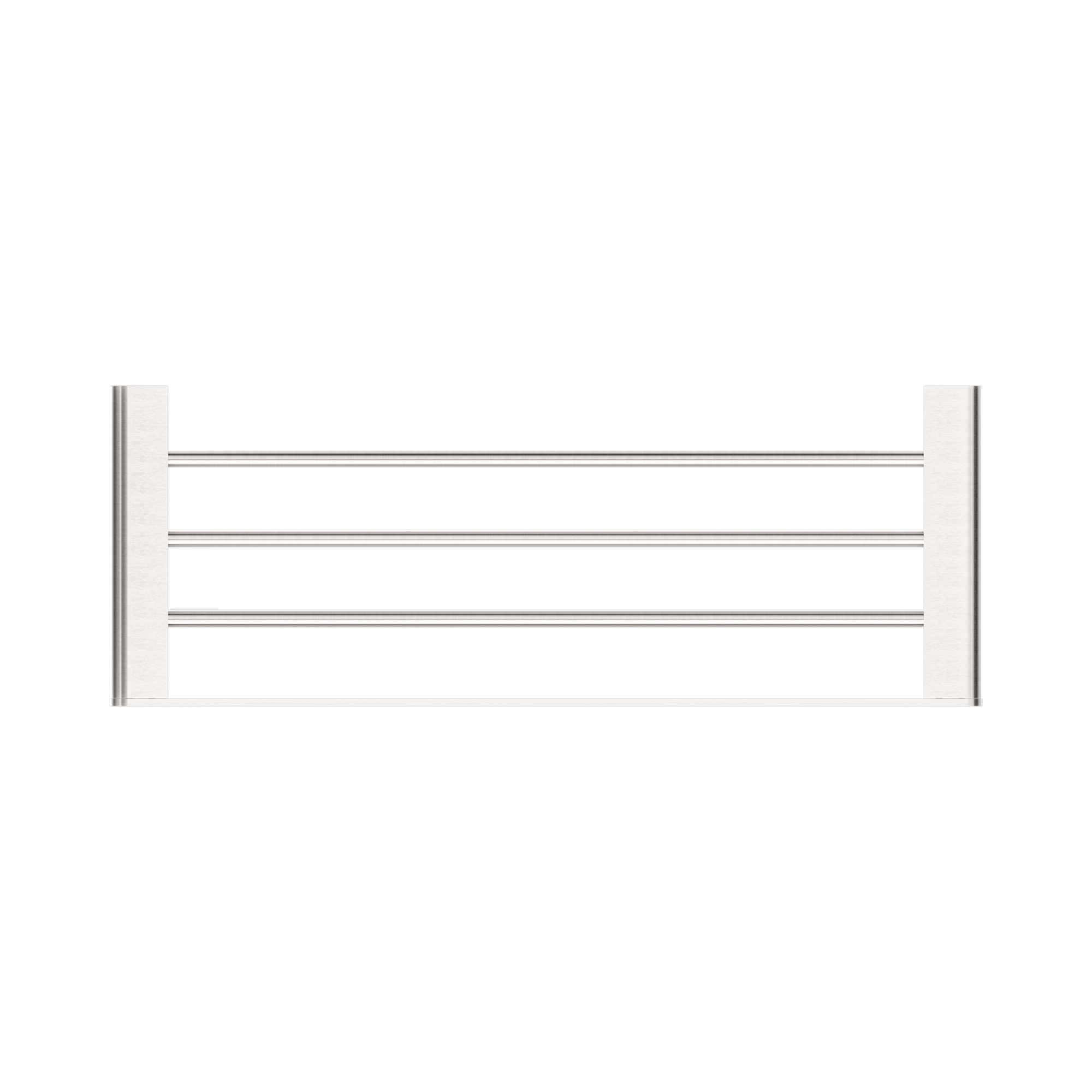 Nero Bianca Towel Rack, Brushed Nickel