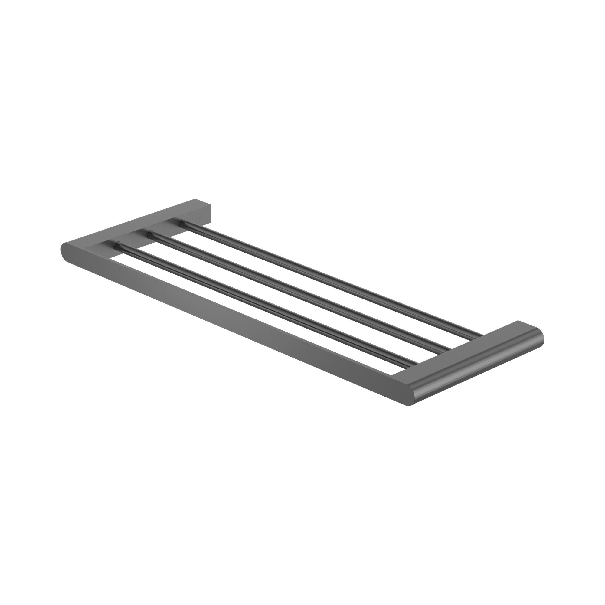 Nero Bianca Towel Rack, Gun Metal