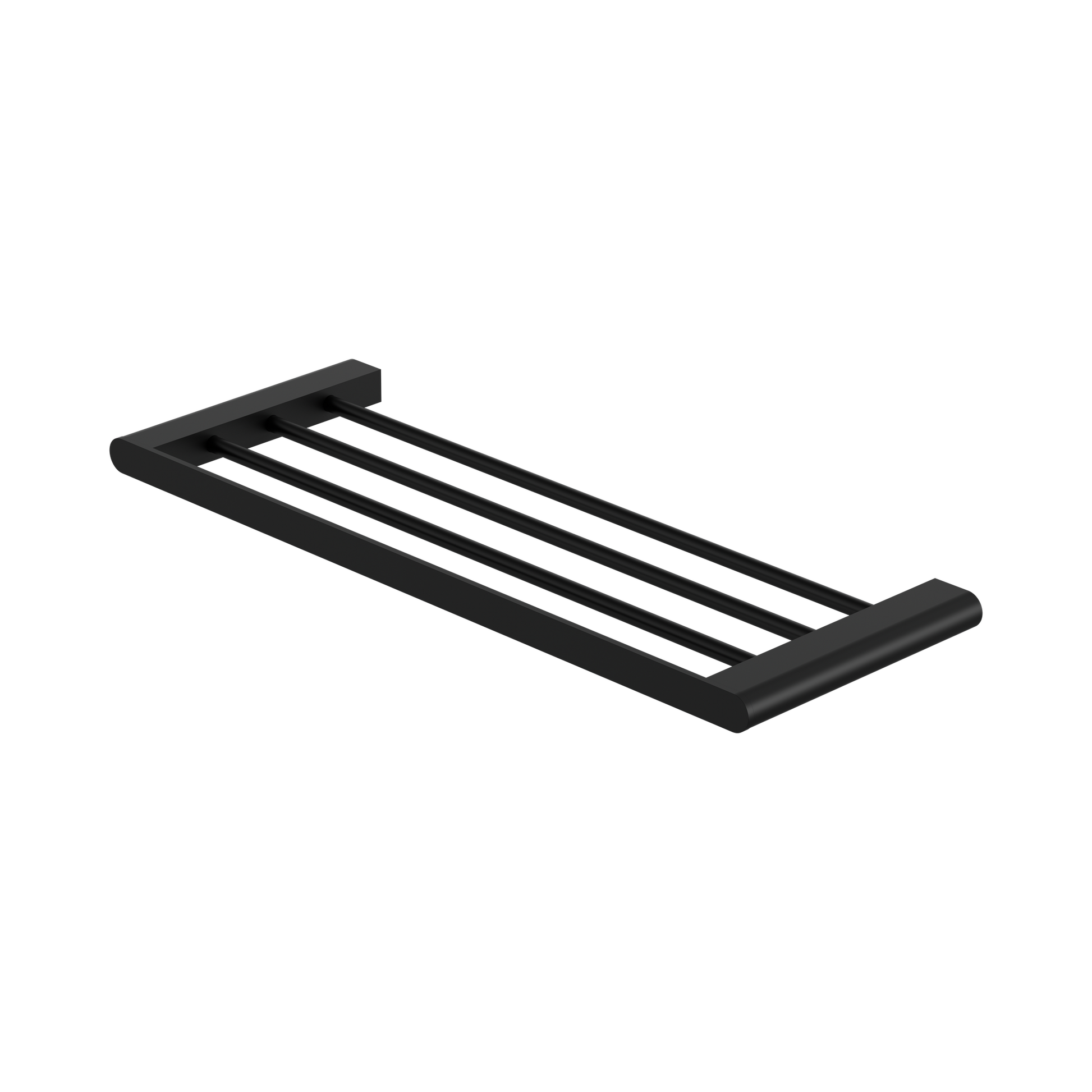 Nero Bianca Towel Rack, Matte Black