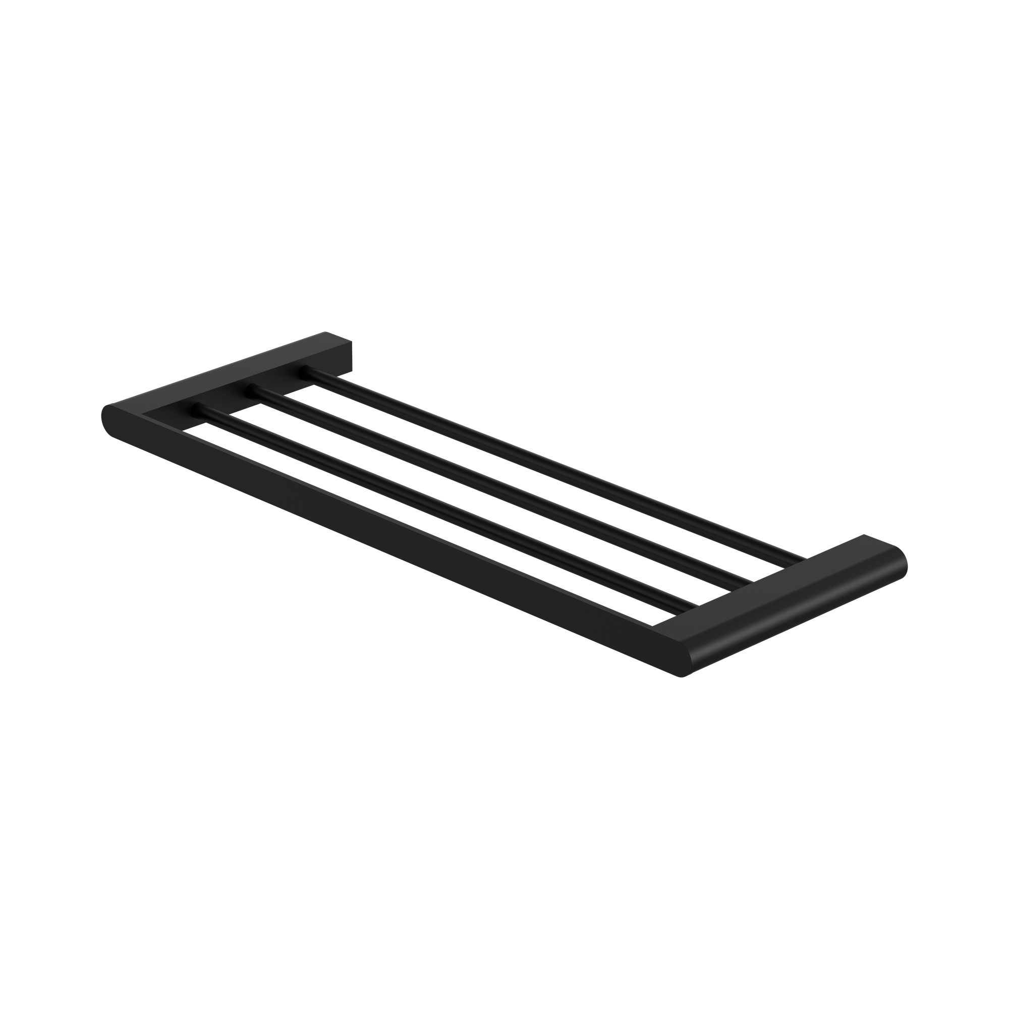 Nero Bianca Towel Rack, Matte Black