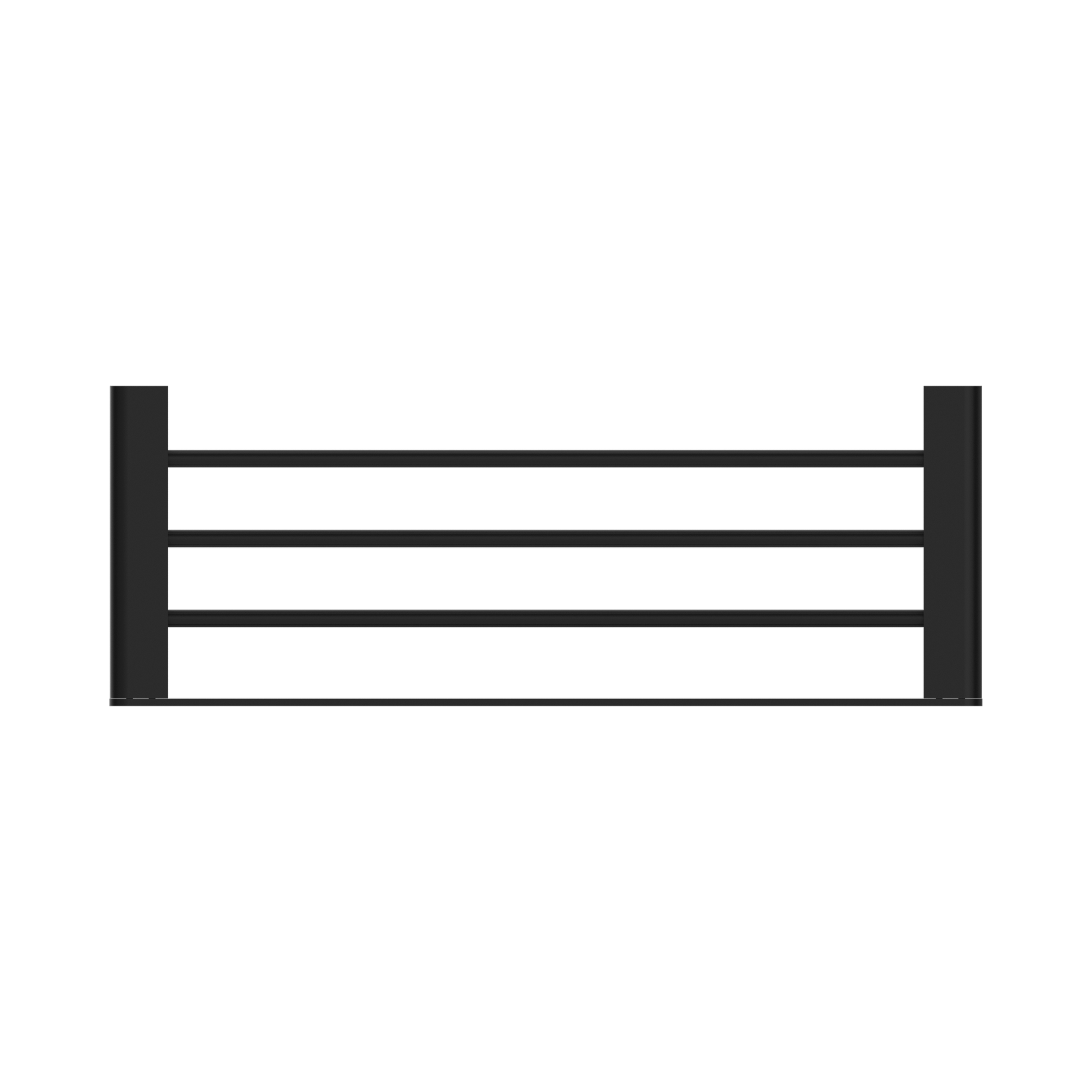 Nero Bianca Towel Rack, Matte Black