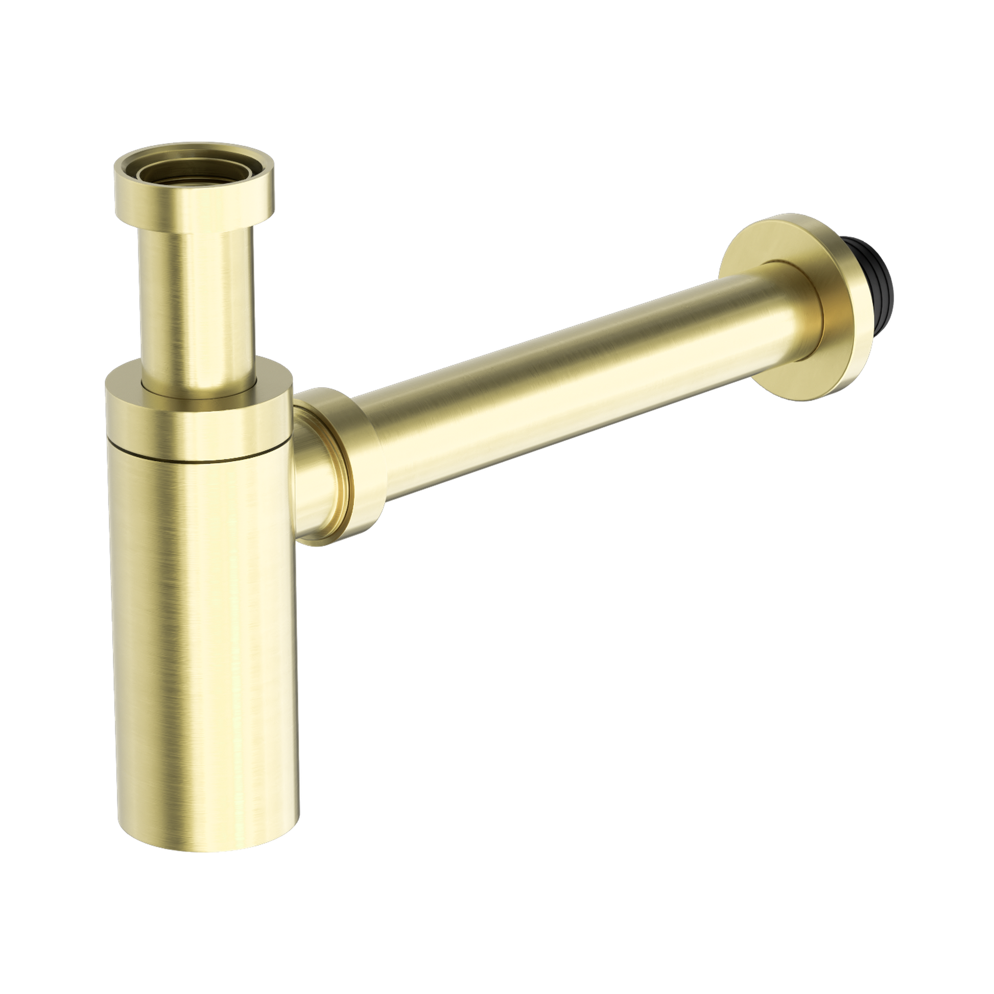 Nero 40mm Round Bottle Trap, Brushed Gold