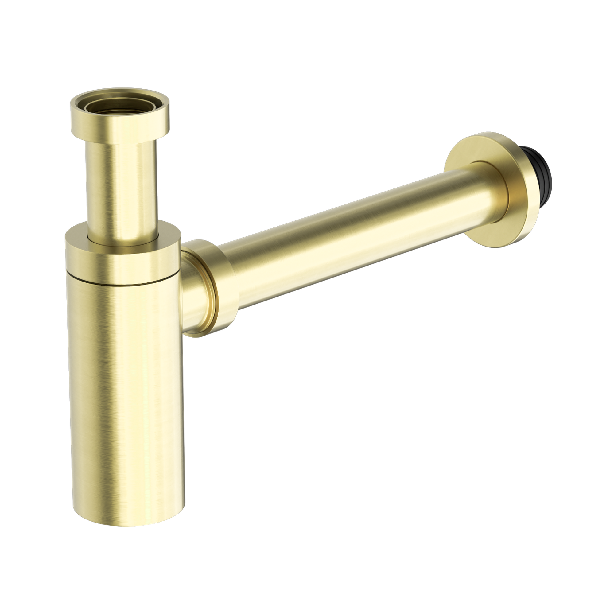 Nero 40mm Round Bottle Trap, Brushed Gold