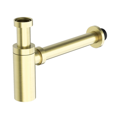 Nero 40mm Round Bottle Trap, Brushed Gold