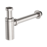 Nero 40mm Round Bottle Trap, Brushed Nickel