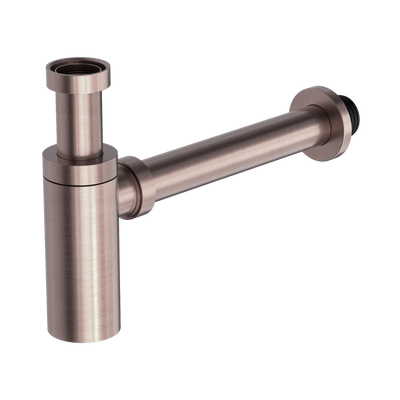 Nero 40mm Round Bottle Trap, Brushed Bronze