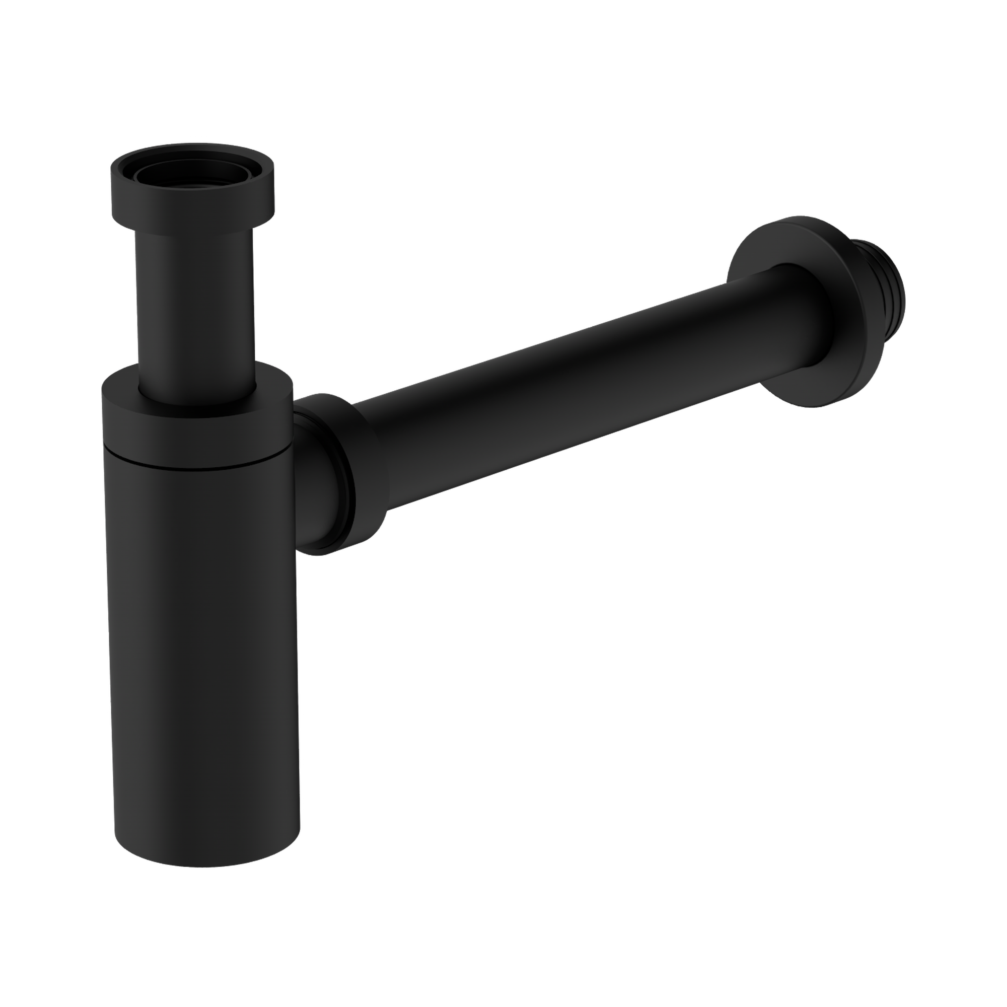 Nero 40mm Round Bottle Trap, Matte Black