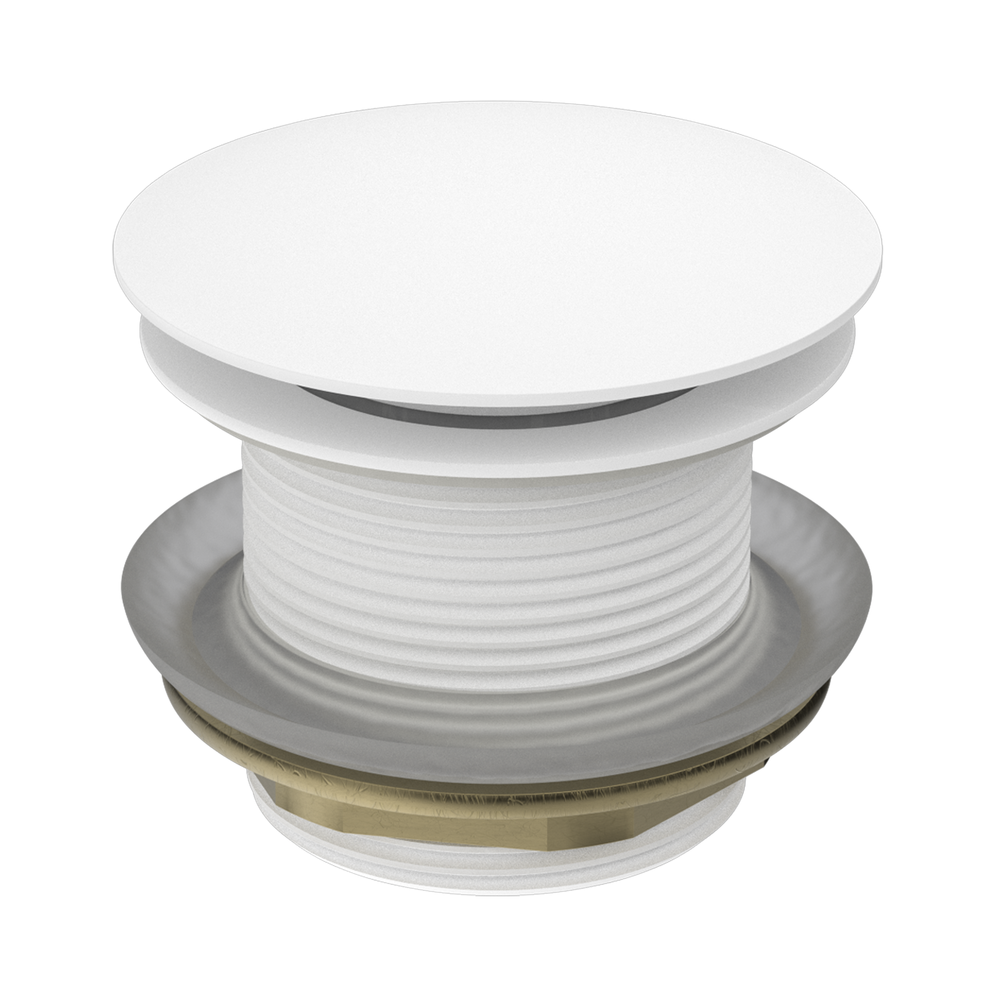 Nero 40mm Bath Pop-Up Plug With Removable Waste No Overflow, Matte White