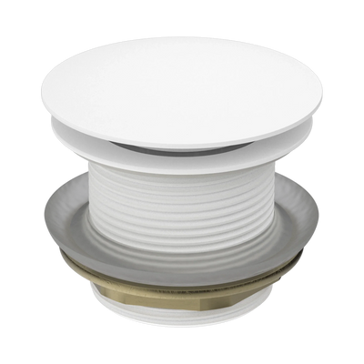 Nero 40mm Bath Pop-Up Plug With Removable Waste No Overflow, Matte White