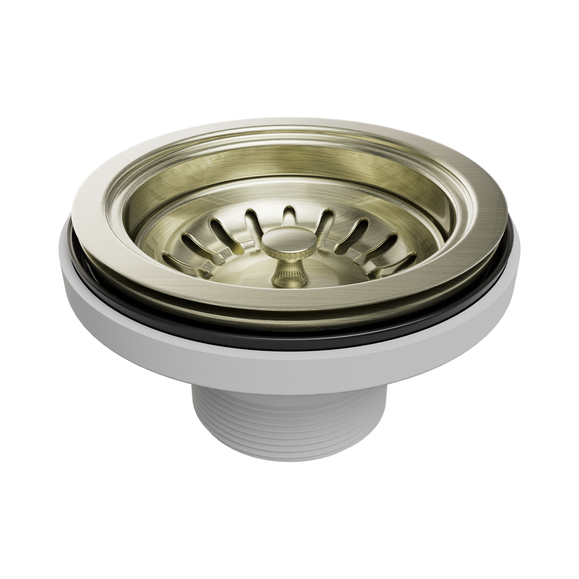 Nero Kitchen Sink Basket Waste Aged Brass