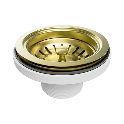 Nero Kitchen Sink Basket Waste, Brushed Gold