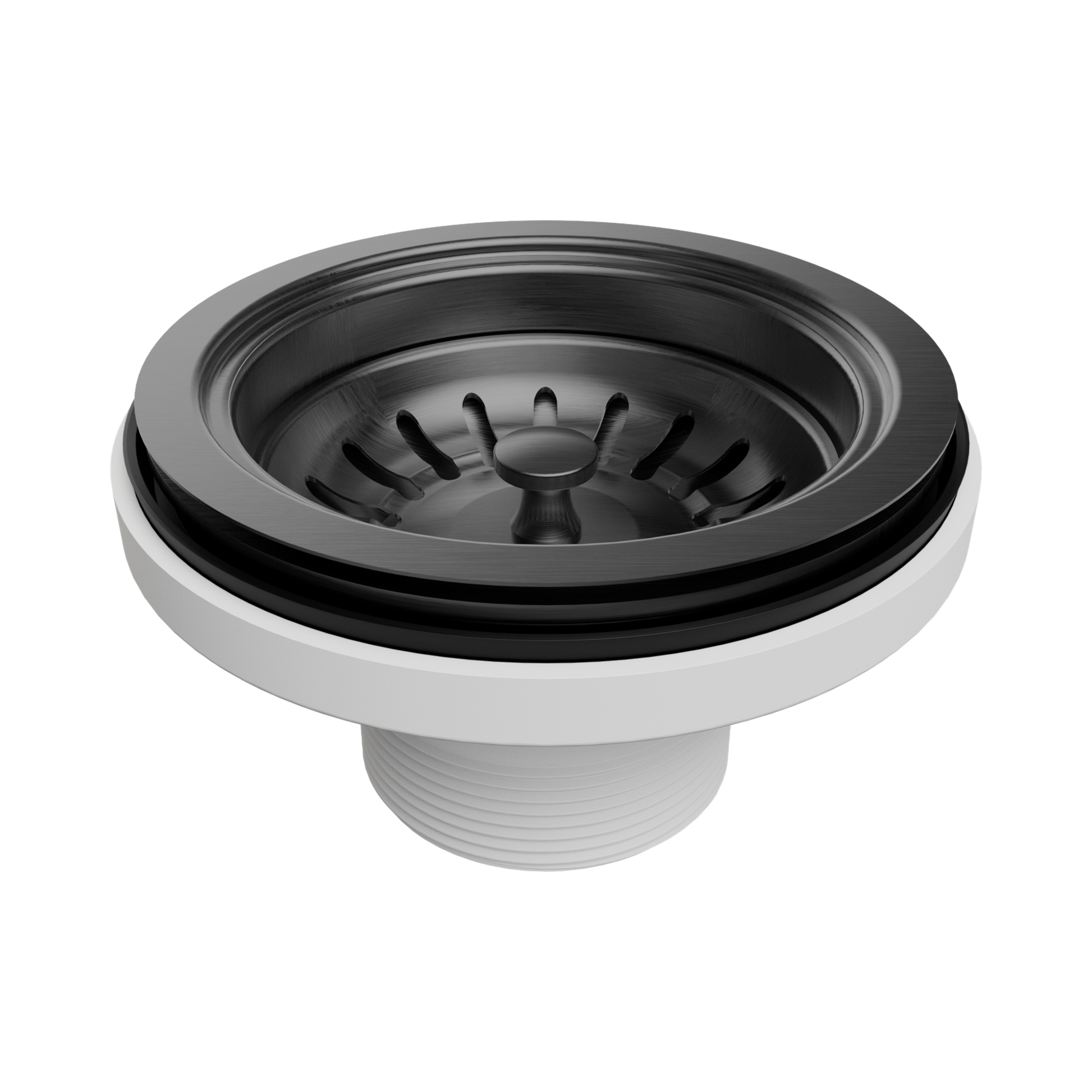 Nero Kitchen Sink Basket Waste, Gun Metal